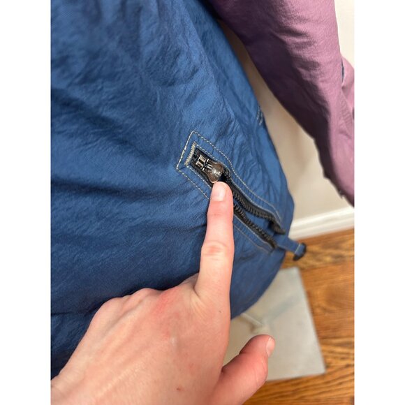 Men’sColumbia splash jacket ski jacket coat 90s front pocket hood blue- medium - Picture 9 of 10